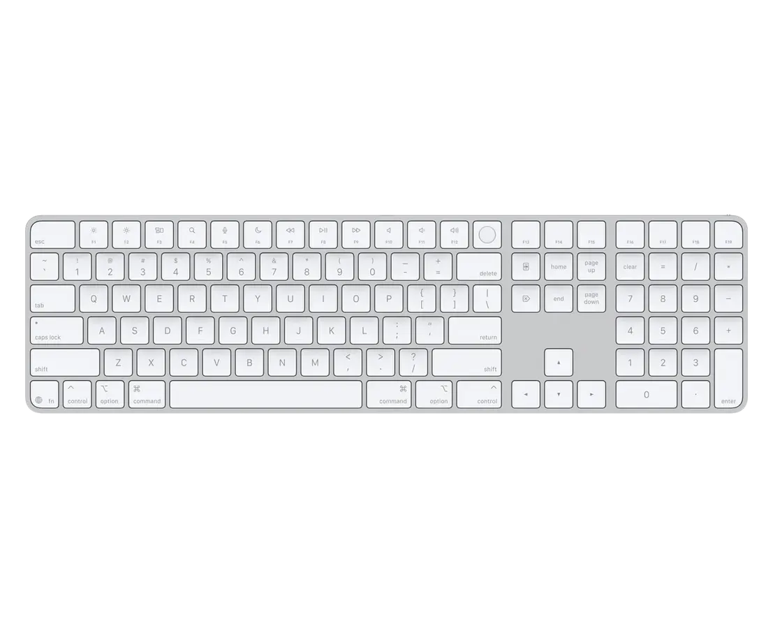 Apple Magic Keyboard with Touch ID and Numeric Keypad (USB–C) — White