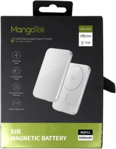 Повербанк MangoTek MagSafe AIR MGP11 5000 мАч — Silver