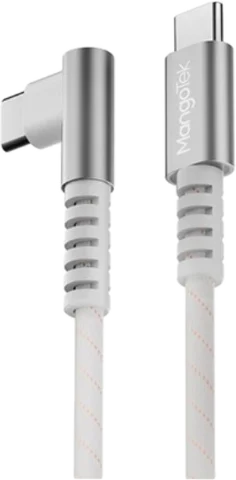 Кабель MangoTek MCC10E USB-C 240 Вт угловой, 1,5 м — Silver