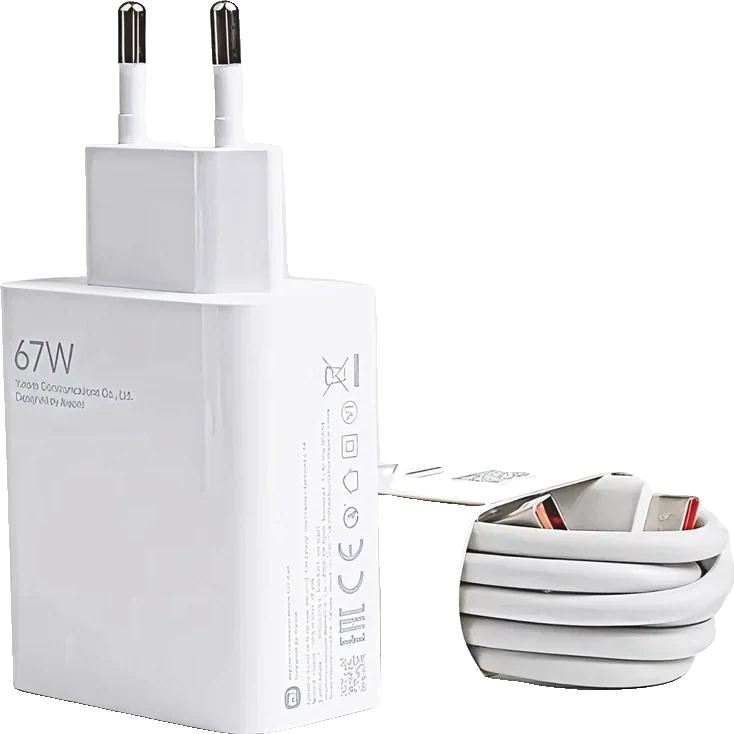 Зарядное устройство Xiaomi 67W с кабелем — White