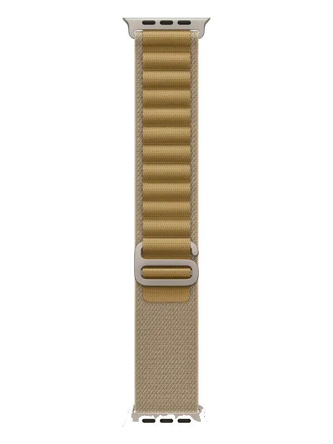 Ремешок Apple Watch Ultra 49mm Tan Natural Titanium Alpine Loop (M) — gray