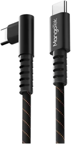 Кабель MangoTek MCC10E USB-C 240 Вт угловой, 1,5 м — Black