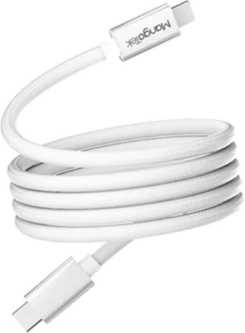 Кабель MangoTek MGCC14 USB-C – USB-C 240 Вт, магнитный — White