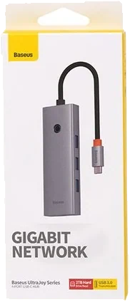 USB-C хаб Baseus UltraJoy 4 в 1 — Gray