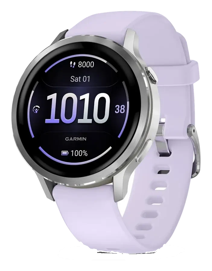 Garmin Venu 4 41mm — Silver/Periwinkle