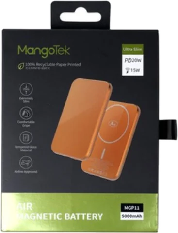 Повербанк MangoTek MagSafe AIR MGP11 5000 мАч — Orange