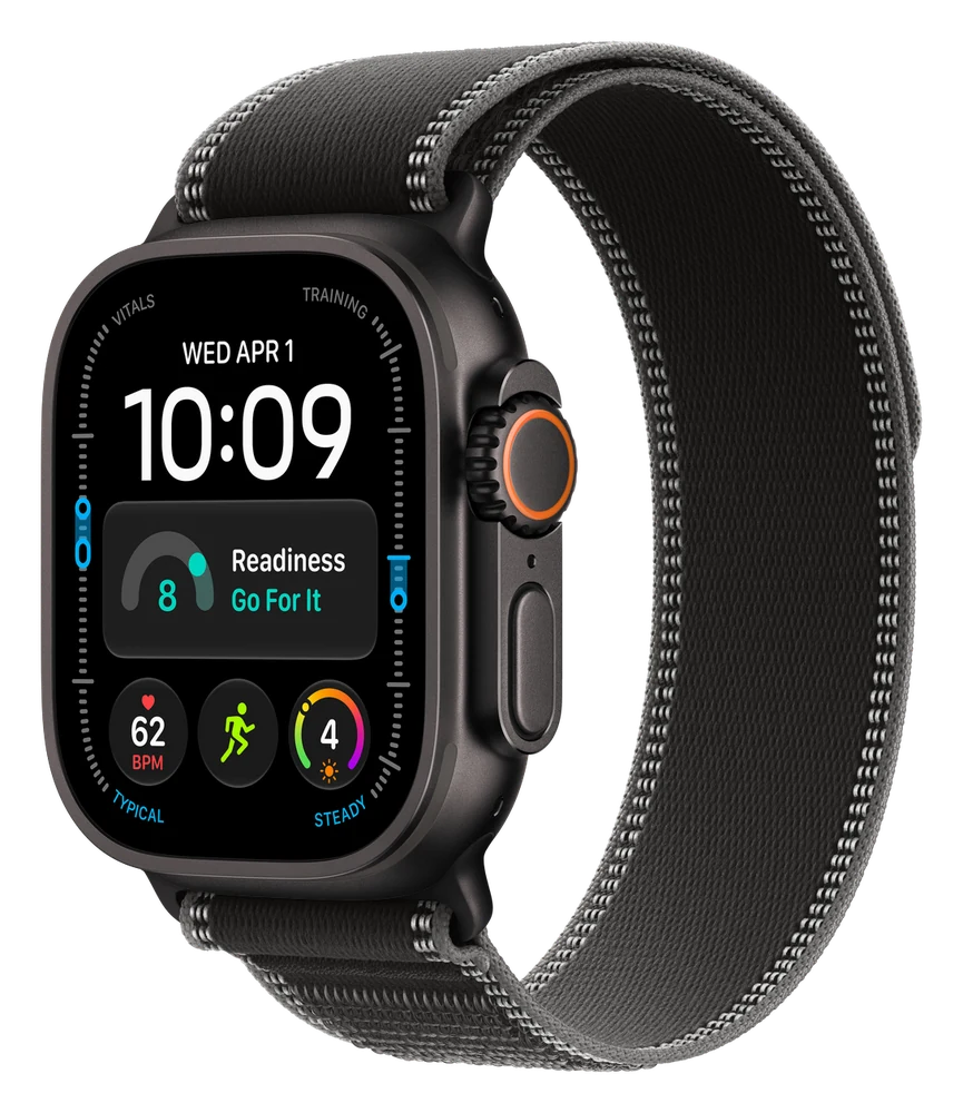 Apple Watch Ultra 3 · Trail Loop — Black · Black/Charcoal